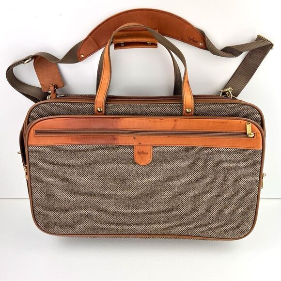 Vintage Hartmann Tweed Luggage Carry On Weekender - Picture 1 of 16